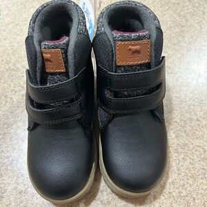 NWT Carter's Black and Gray Kids Boots